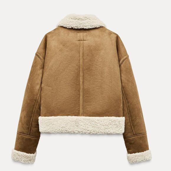 Zara double faced centre zippered jacket - Picture 4 of 6